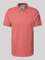 Regular Fit Poloshirt aus reiner Baumwolle mit Label Stitching von s.Oliver RED LABEL Pink - 15