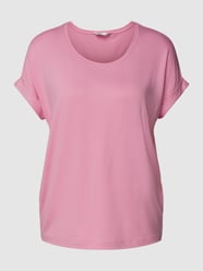 T-shirt met ronde hals, model 'Moster' van Only Roze - 21