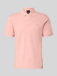 koszulka polo o kroju regular fit z czystej bawełny model 'PALLAS' od BOSS Fuksjowy - 6