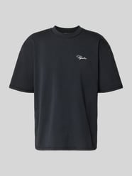 Oversized T-Shirt mit Label-Stitching Modell 'Signar' von Pegador - 4