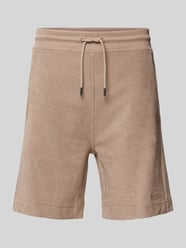 Shorts aus Frottee mit elastischem Bund von BOSS Orange Beige - 39