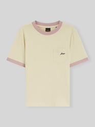 damski t-shirt o kroju slim fit z czystej bawełny model 'C-EZOE' od BOSS Orange - 31