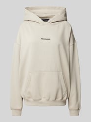 Oversized Hoodie mit Label-Print Modell 'CLARITA' von Pegador Beige - 36