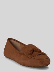Loafersy z naturalnej skóry welurowej model 'TAYTE' od Lauren Ralph Lauren - 16