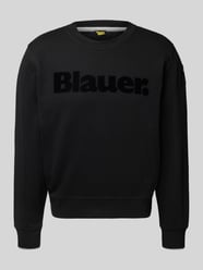 Sweatshirt met labelprint, model 'Crosby' van Blauer Usa - 7