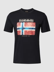 T-Shirt mit Logo-Print Modell 'GUIRO' von Napapijri Schwarz - 18