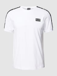 T-shirt z detalami z logo od EA7 Emporio Armani Biały - 48