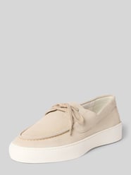 Mokasyny ze skóry ze sznurowaniem model 'Leeway' od Steve Madden - 4