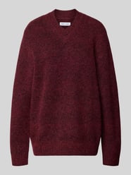 Relaxed Fit Strickpullover mit Alpaka-Anteil Modell 'FLOYD' von Samsøe Samsøe Bordeaux - 18