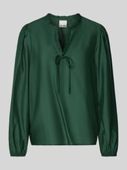 Bluzka o kroju regular fit z falbanami model ‘KARLANI’ od ICHI - 15