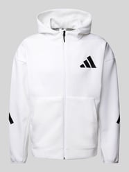 Sweatjacke mit Label-Print von ADIDAS SPORTSWEAR Weiß - 4