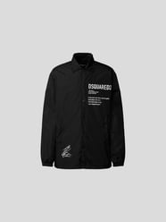 Windbreaker mit Label-Prints von Dsquared2 Grau / Schwarz - 45