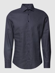 Slim Fit Business-Hemd mit Allover-Muster Modell 'New Kent' von SEIDENSTICKER Rot - 13