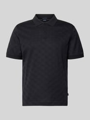 Koszulka polo o kroju nowoczesnym z fakturowanym wzorem model 'Roberto' od JOOP! COLLECTION - 30