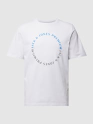 T-Shirt mit Label-Print von Jack & Jones Premium Weiß - 15
