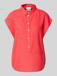 Regular Fit Bluse aus Leinen-Viskose-Mix mit Knopfleiste von ICHI - 22