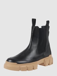 Chelsea-boots van leer  van Högl Grijs / zwart - 40
