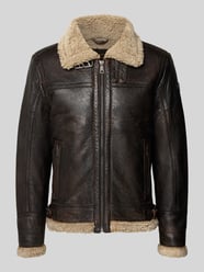 Regular fit jack in leerlook, model 'Aiforce' van Gipsy - 19