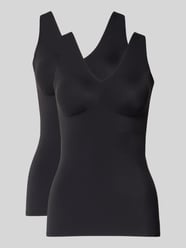 Slim Fit Top mit V-Ausschnitt Modell 'Invisible' von SCHIESSER - 32