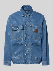 Jeansjacke mit aufgesetzten Taschen Modell 'STAMP' von Carhartt Work In Progress Blau - 19