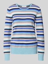 Sweter z dzianiny z prążkowanymi wykończeniami od Christian Berg Woman - 33