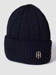 Beanie mit Label-Stitching Modell 'TIMELESS' von Tommy Hilfiger Blau / Türkis - 16