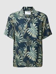 Vrijetijdsoverhemd met all-over motief van Selected Homme Blauw - 28