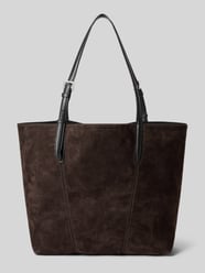 shopper van leer met reliëflogo model 'UNA' van LIEBESKIND BERLIN - 1