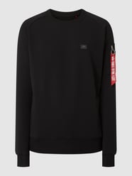 Sweatshirt mit Ärmeltasche von Alpha Industries Schwarz - 29