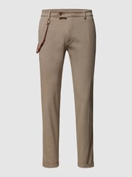 Stoffhose mit Hahnentrittmuster von CG - Club of Gents Beige - 34