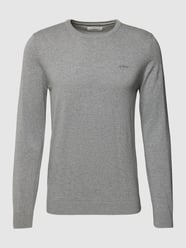 Strickpullover mit Label-Stitching von s.Oliver RED LABEL Grau - 27