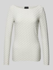 Longsleeve mit U-Boot-Ausschnitt von Emporio Armani Grau - 15