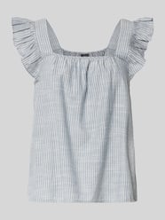 Top na ramiączkach o kroju relaxed fit z mieszanki bawełny i lnu model ‘APIA’ od Pieces - 30