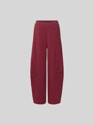 Jogginghose mit Zierfalten von ROTATE Bordeaux - 23