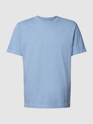 T-Shirt mit Rundhalsausschnitt Modell 'Eddy' von Drykorn Blau / Türkis - 32