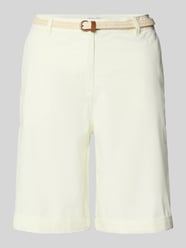 Bermudy chinosy z paskiem od Christian Berg Woman - 19