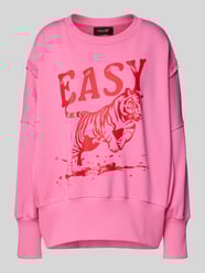 Sweatshirt mit Motiv-Print und Rundhalsausschnitt von miss goodlife Pink - 35