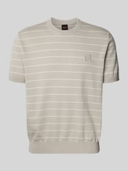 Regular Fit T-Shirt aus Baumwoll-Kaschmir-Mix Modell 'KANACHO' von BOSS Orange Beige - 21