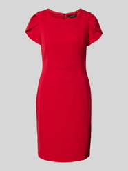 Sukienka koktajlowa o długości do kolan z okrągłym dekoltem od Vera Mont Czerwony - 7
