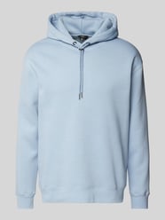 Hoodie mit gerippten Abschlüssen Modell 'Swift' von Cinque Blau - 17