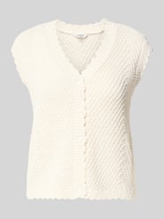 Mouwloos vest met V-hals model 'Maisa' van mbyM - 37