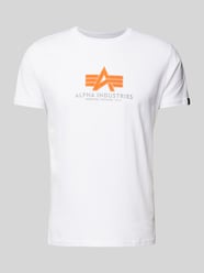 T-Shirt mit Label-Print von Alpha Industries Weiß - 39