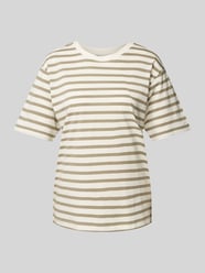 T-shirt z prążkowanym okrągłym dekoltem od Jake*s Casual - 15