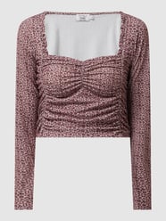PAMELA X NA-KD REBORN Cropped Shirt mit Rüschen – Exklusiv bei uns von NA-KD Pink - 18