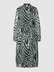 Blusenkleid mit Allover-Muster Modell 'VIZALO' von Vila Schwarz - 36