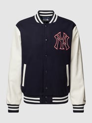 College-Jacke mit Label-Stitching von New Era Blau - 9