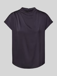 Regular Fit Blusenshirt mit Raffungen von comma - 3