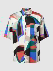 Freizeithemd aus Lyocell mit Allover-Muster Modell 'ESPEN' von JAKE*S STUDIO MEN Braun - 27