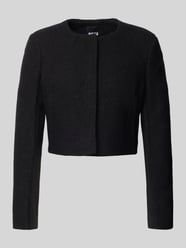 Boxy fit korte blazer van pure scheerwol, model 'JICENA' van BOSS - 9