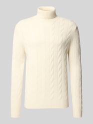 Slim Fit Strickpullover mit Zopfmuster von Christian Berg Men - 41